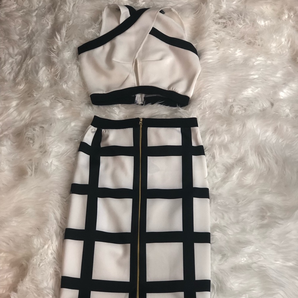 Two piece skirt and crop top - never worn
